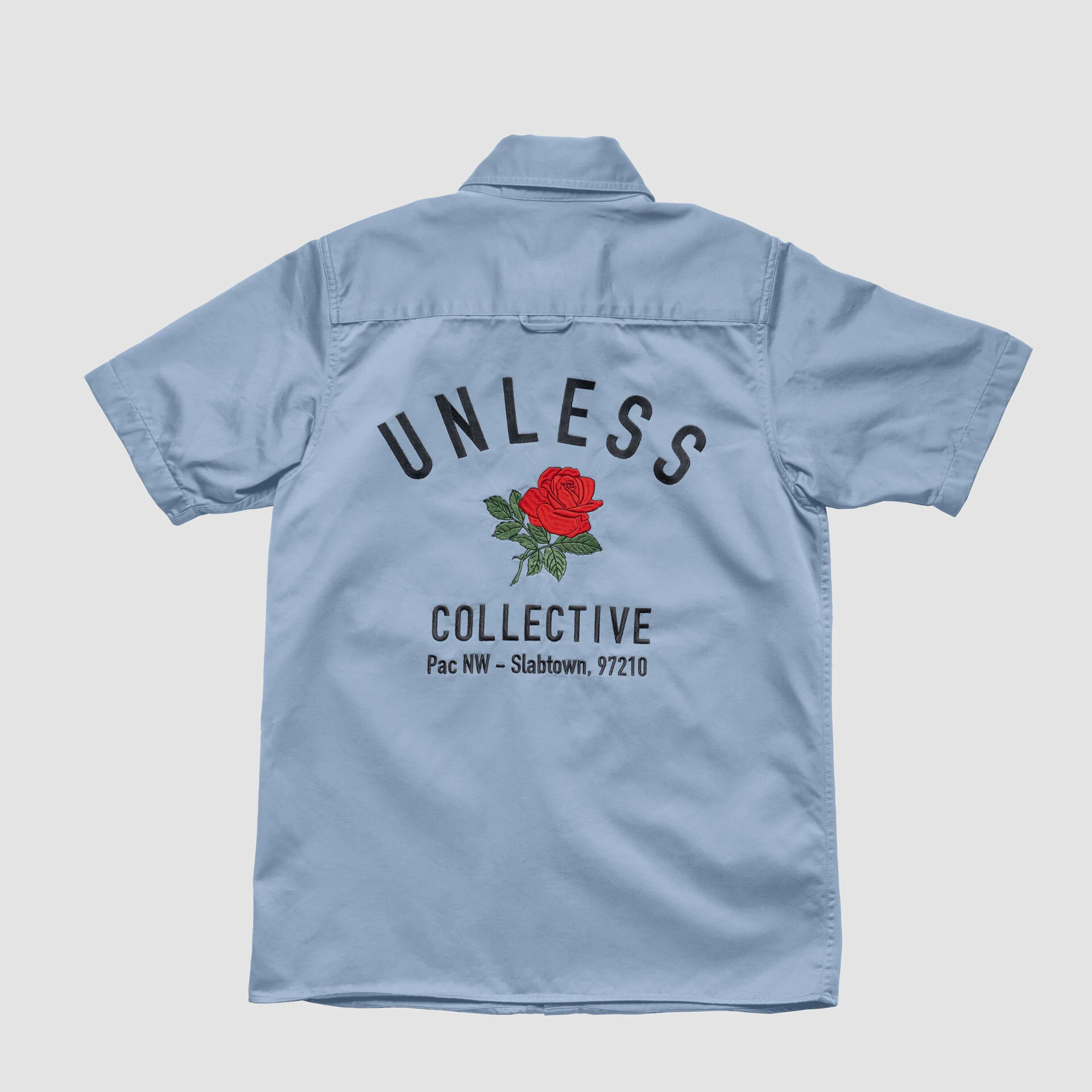"UNLESS" Embroidered Work Shirt - Image 4